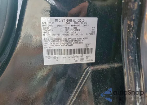 2008 Ford Edge Sel z USA, uszkodzony, nr VIN 2FMDK48C48BA38483